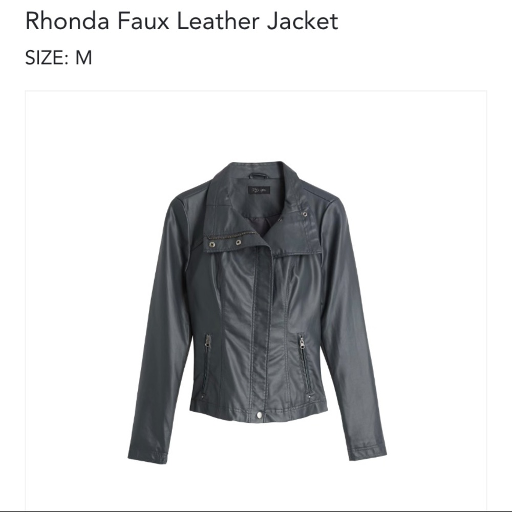 Rhonda Faux Leather Jacket